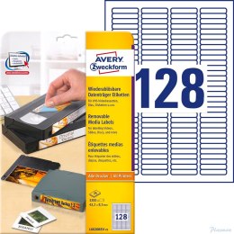 Etykiety na przezrocza L6020REV-25 43,2x8,5 25ar Usuwalne, Avery Zweckform (X)