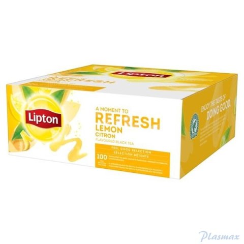 Herbata LIPTON CLASSIC LEMON (100 kopert fol.) czarna