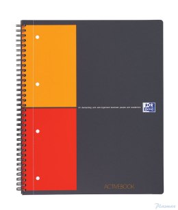 Kołonotatnik A4 80 kartek, kratka / tagi, INTERNATIONAL ACTIVEBOOK, OXFORD, 100104329