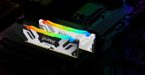 Kingston FURY DDR5 32GB (2x16GB) 6800MHz CL36 Renegade White RGB XMP