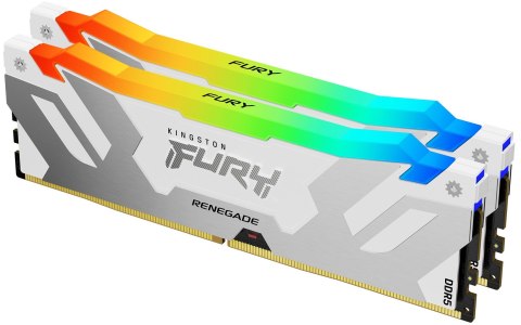 Kingston FURY DDR5 64GB (2x32GB) 6000MHz CL32 Renegade White RGB XMP