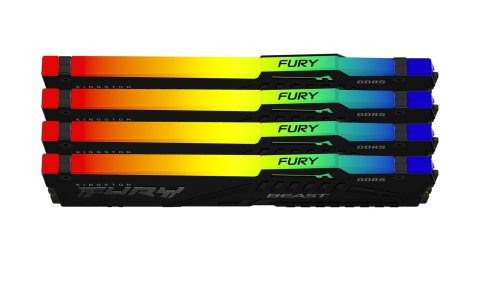 KINGSTON DDR5 64GB 5600Mhz CL40 FURY Beast RGB KITx4