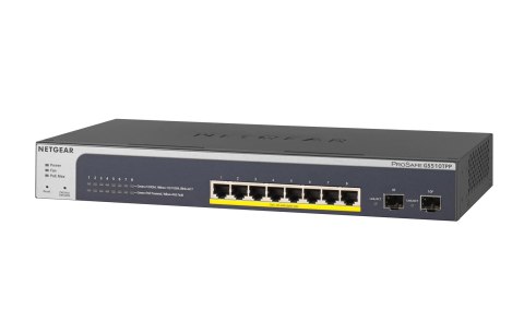 Switch Netgear GS510TPP-100EUS 10p PoE 190W (PoE+: 8p) Managed Gigabit