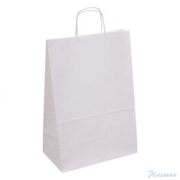 Torba papierowa ECOBAG 305x170x425mm biała 100g ekologiczna