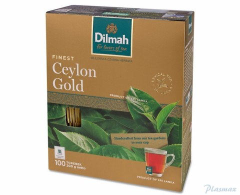 Herbata DILMAH CEYLON GOLD 100szt x2g koperta czarna