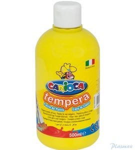 Farba tempera 500 ml, żółta CARIOCA 170-2366