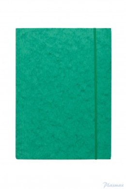 Teczka z gumką prostą DOTTS A4 preszpan zielona 390g