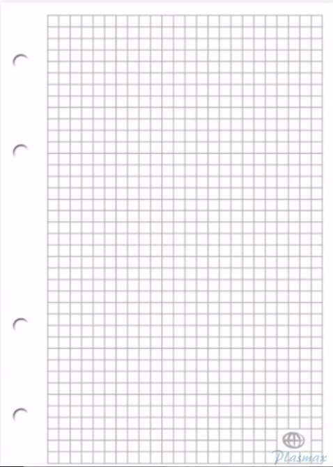 Wkład A4 100k do segregatora kratka biały 100kartek INTERDRUK