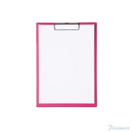 Podkładka Maul A4 z klipsem, powłoka plastikowa, różowa (23352/22 ML)