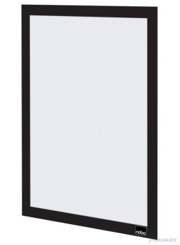 Samoprzylepna, magnetyczna ramka Nobo na plakat (2 szt.), A4, czarna