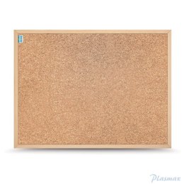 Tablica korkowa MEMOBE SMART, rama drewniana, 60x40 cm