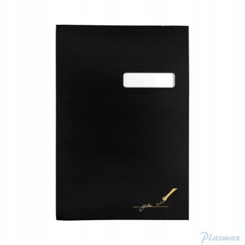 Teczka do podpisu 20-kart, okienko, czarna 1822246 BARBARA