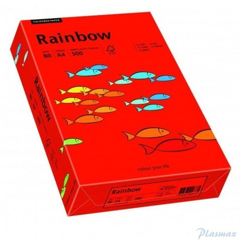 Pap.xero A3 80g c.czerwony R28 RAINBOW 88042478