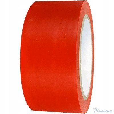 Taśma_oznaczeniowa czerwona podłogowa 50mmx33m