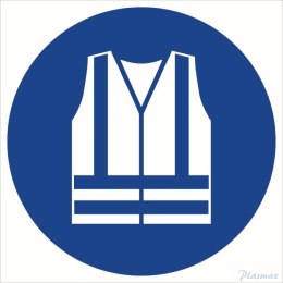 Tabliczka Nakaz stosowania kamizelki odblaskowej ZZ-26n/17974ZN (X)