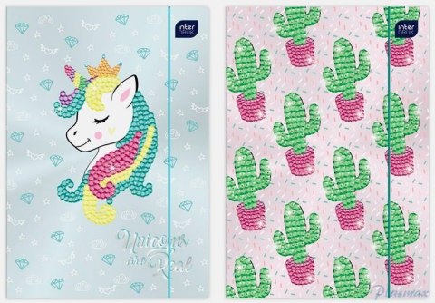 Teczka z gumką A4+ SHINE METALLIC INTERDRUK