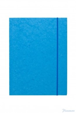 Teczka z gumką prostą DOTTS A4 preszpan jasna niebieska 390g