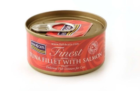 Fish4Cats Finest filet z Tuńczyka z Łososiem 70g