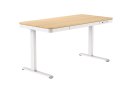 Biurko ACTIVEJET z elektryczną regulacją wysokości 140x70 ET119W-C biały/dąb