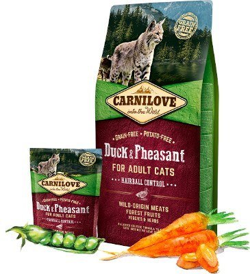 CARNILOVE CAT DUCK&PHEASANT HAIRBALL CONTROL 400G