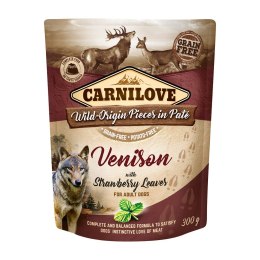 CARNILOVE DOG POUCH VENISON&STRAWBERRY 300G