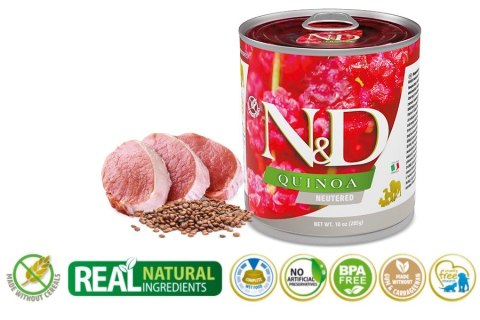 FARMINA N&D Quinoa Neutered Pork - mokra karma dla psa - 285 g