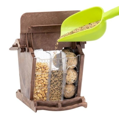 FERPLAST JOK 1 WILD BIRD FEEDER - karmnik brązowy
