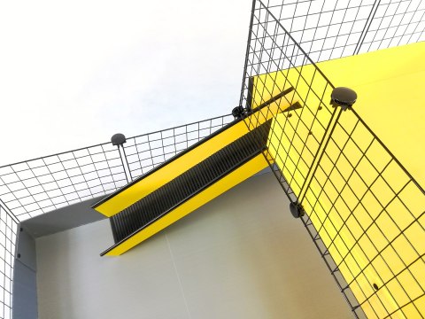 Klatka modułowa C&C 3x2 + Loft 2x1+ Rampa czarna