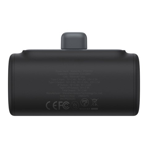 Powerbank Baseus Compact IP 5000mAh 20W USB-C/Lightning (czarny)