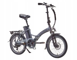 JOBOBIKE Sam - Składany Rower Elektryczny Miejski Dla Seniora 250W Szary