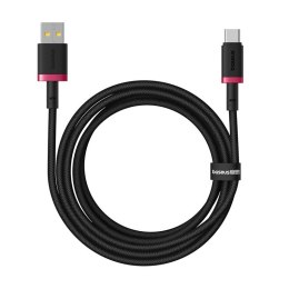Kabel Baseus Dura USB-Typ C 60W 1m (czerwono-czarny)