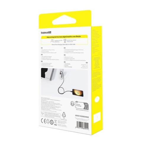 Kabel Baseus Dura USB-Typ C 60W 2m (czerwono-czarny)