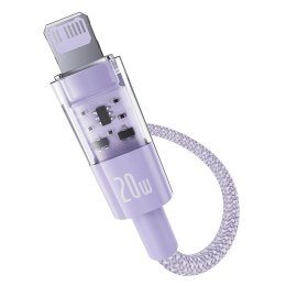 Kabel Baseus Gem USB C-IP 20W 1m (fioletowy)