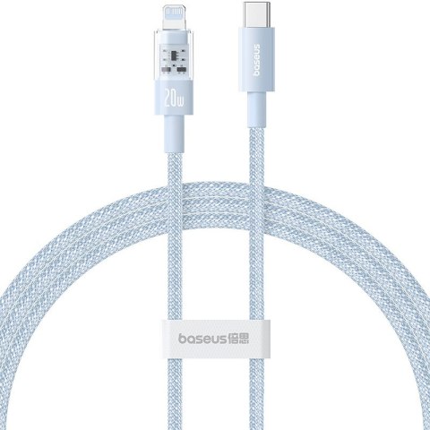 Kabel Baseus Gem USB C-IP 20W 1m (niebieski)