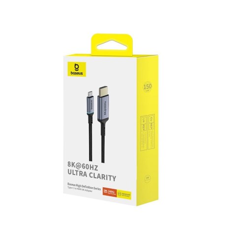 Kabel Baseus High Definition USB C-HDMI 8K 1,5m (czarny)