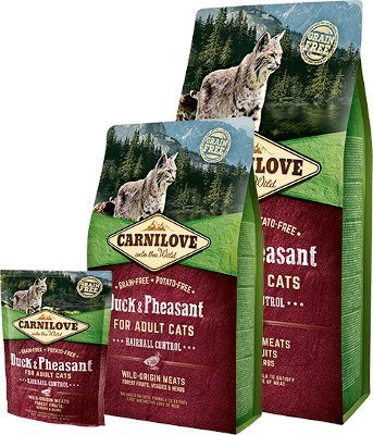 CARNILOVE CAT DUCK&PHEASANT HAIRBALL CONTROL 400G