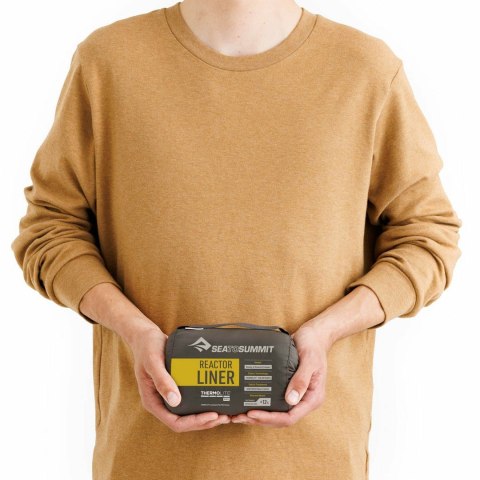 Wkładka do śpiwora SEA TO SUMMIT Reactor - Mummy w/ Drawcord - Standard - Yellow