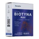 Novativ Biotyna MAX+Cynk+Krzem 60 tabletek + 15 tabletek gratis