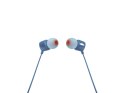 Słuchawki JBL T110 (niebieskie, z mikrofonem)