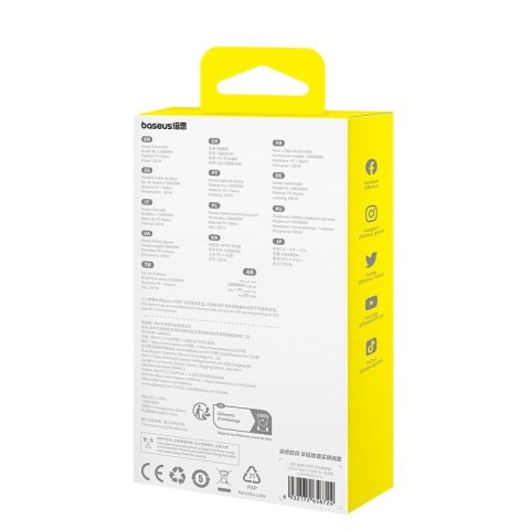 Kabel Baseus Gem USB-USB C 100W 2m (niebieski)