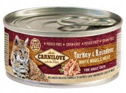 CARNILOVE WMM TURKEY &REINDEE FOR ADULT CATS 100 g