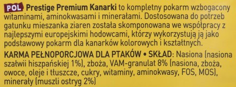 VL Prestige Premium Canaries 2,5KG dla Kanarka
