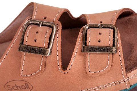 Wygodne sandały Scholl AIR BAG BACK STRAP BRĄZ 42