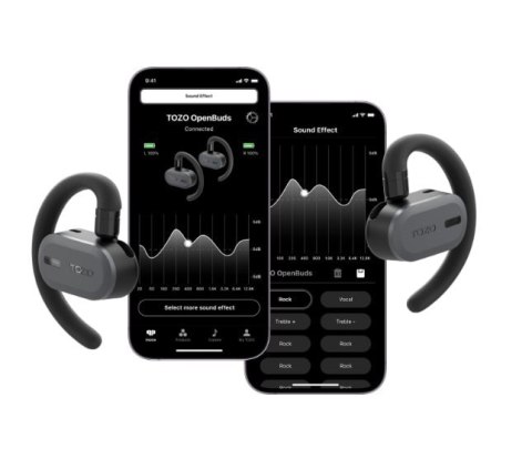 Słuchawki TWS TOZO Open Buds Black
