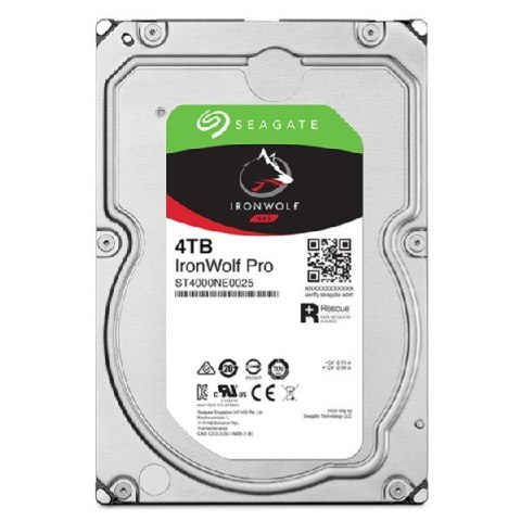 Seagate IronWolf Pro ST4000NT001 dysk twardy 4 TB 7200 RPM 256 MB 3.5"