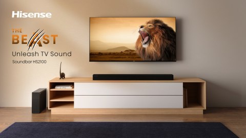 Soundbar Hisense HS2100 2.1CH 240W Dolby Digital Czarny