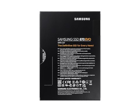 Dysk SSD Samsung 870 EVO 1TB MZ-77E1T0BW SATA