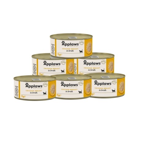 Applaws Cat Tin Chicken Breast 6x70g
