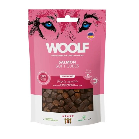 WOOLF SOFT CUBES SALMON przysmak dla psa 100g