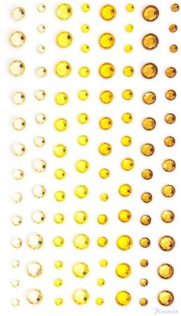 Kryształki samoprzylepne 3-6mm żółte (104) 251111 GALERIA PAPIERU